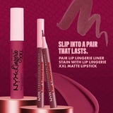 NYX Professional Makeup Lip Lingerie Lip Liner Stain, Waterproof Lip Color, Up All Night, 0.03 fl oz