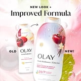 Olay Fresh Radiance Body Wash, Essence of Black Cherry and Vanilla, Vitamin B3 and Antioxidant Blend, 22 fl oz