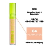 NYX Professional Makeup Wonder Snatch Matte Concealer, Full Coverage Under Eye Concealer, Alabaster, 0.10 fl oz
