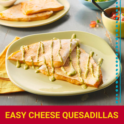 (4 pack) Old El Paso Restaurant Style Grande Flour Tortillas, Meal Prep, 6 Count, 21.5 oz