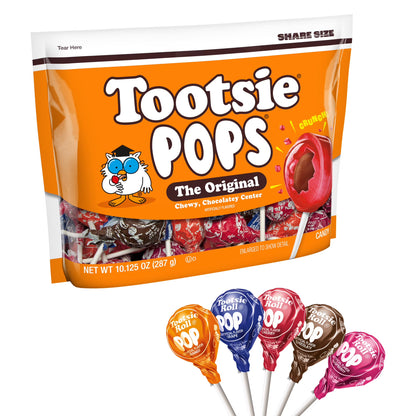 Tootsie Pops, The Original, Assorted Flavor Gluten Free Lollipops, 10.12 oz