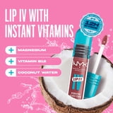 NYX Professional Makeup Lip IV Hydrating Lip Oil & Stain with Coconut Water, Petal Pourin, 0.16 fl oz