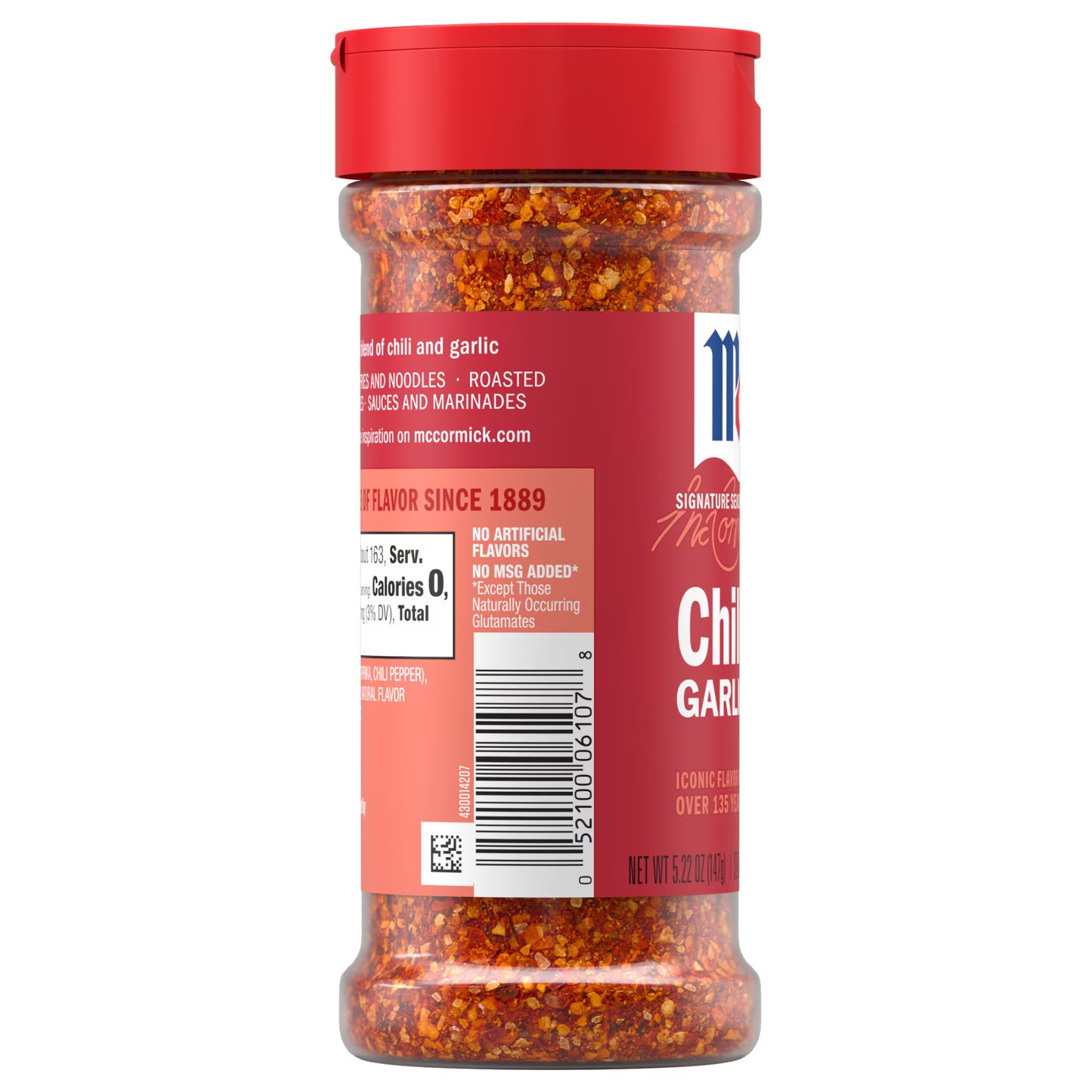 McCormick Chili Garlic Seasoning, 5.22 oz Bottle