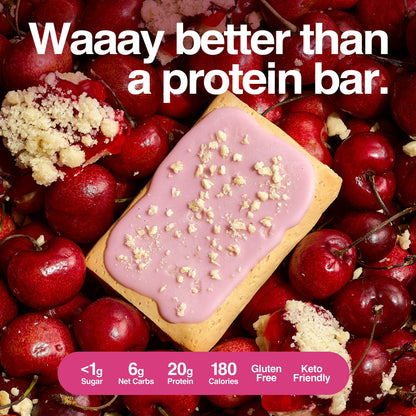 Legendary Foods Gluten Free and Keto Friendly Protein Pastry - Cherry Crumble - 8oz/4ct