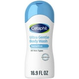 (3 pack) Cetaphil Ultra Gentle Body Wash, For Dry to Normal, Sensitive Skin, Fragrance Free, 16.9 fl oz