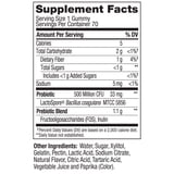 OLLY Adult Probiotic + Prebiotic Digestive Support Gummy, Peach, 70 ct.