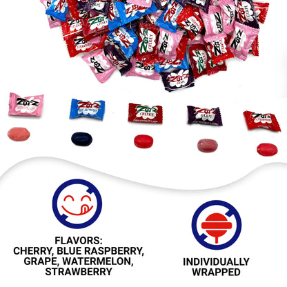 Zotz Fizzy Candy Variety Pack Assorted Flavors 135 Count 1.5 Pounds