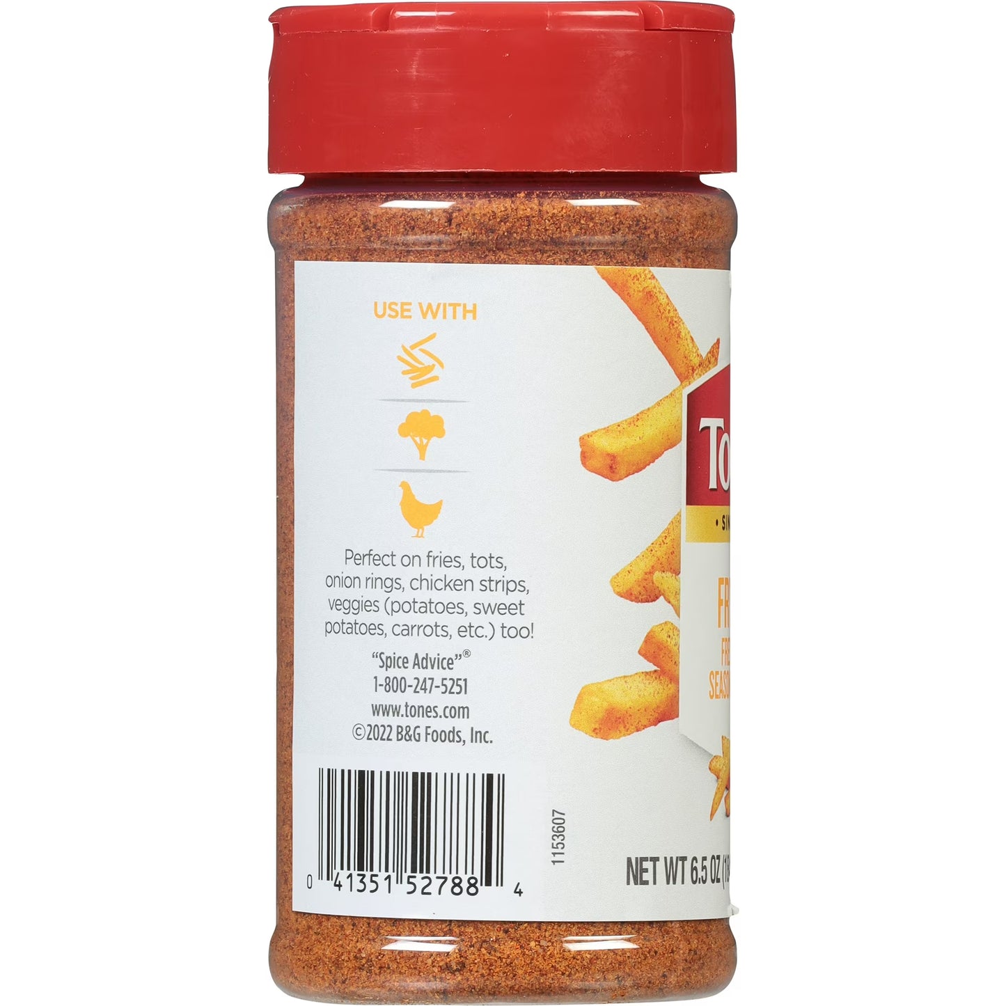 Tone's Fry Day French Fry Seasoning Blend, Kosher, 6.5 oz