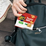 RITZ Toasted Chips Sour Cream and Onion Crackers, Lunch Snacks, 10 Snack Packs