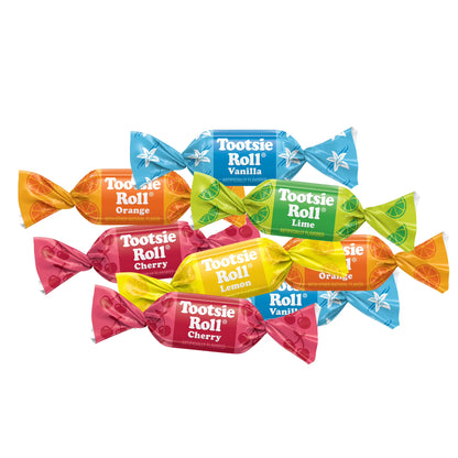 Tootsie Roll Fruit Chews, Assorted Fruit Flavors, 14.37 oz. Gluten Free, Peanut Free. Contains Milk and Soy.