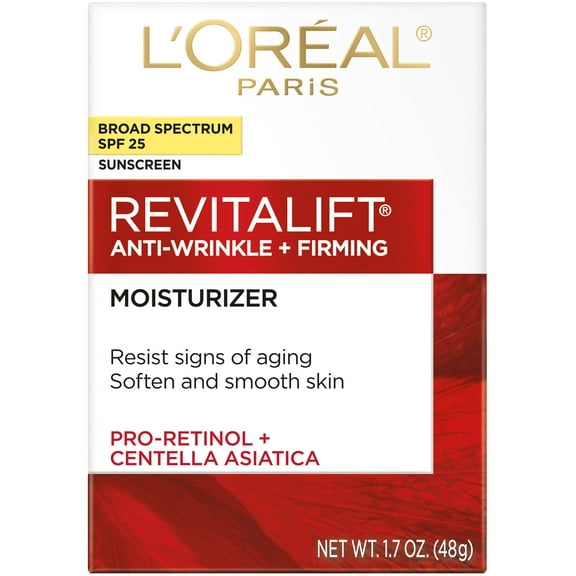 L'Oreal Paris Revitalift Anti-Wrinkle Skincare Set, Day Moisturizer with SPF 25, 1 kit
