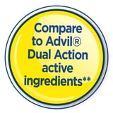 Equate Dual-Action Acetaminophen 250 mg and Ibuprofen (NSAID) 125 mg Pain Reliever Caplets, 72 Count, Compare to AdvilÂ Dual Action Active Ingredients