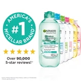 Garnier SkinActive Micellar Cleansing Water All in 1 Hyaluronic Acid Replump Makeup Remover, Face Cleanser, 13.5 fl oz