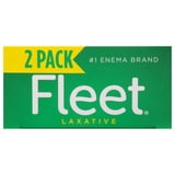 Fleet Laxatives, Saline Enema for Adult Constipation Relief, Prefilled Enemas, 4.5 fl oz, 2 Bottles