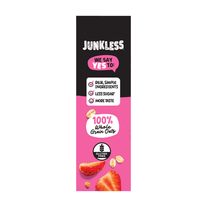 Junkless Chewy Strawberry Granola Snack Bars, 1.1 oz, 8 Count