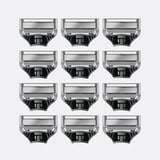 Harry's Men's Razor Blade Refills, 5 Blade Razor Blade Cartridges, 12 Pk