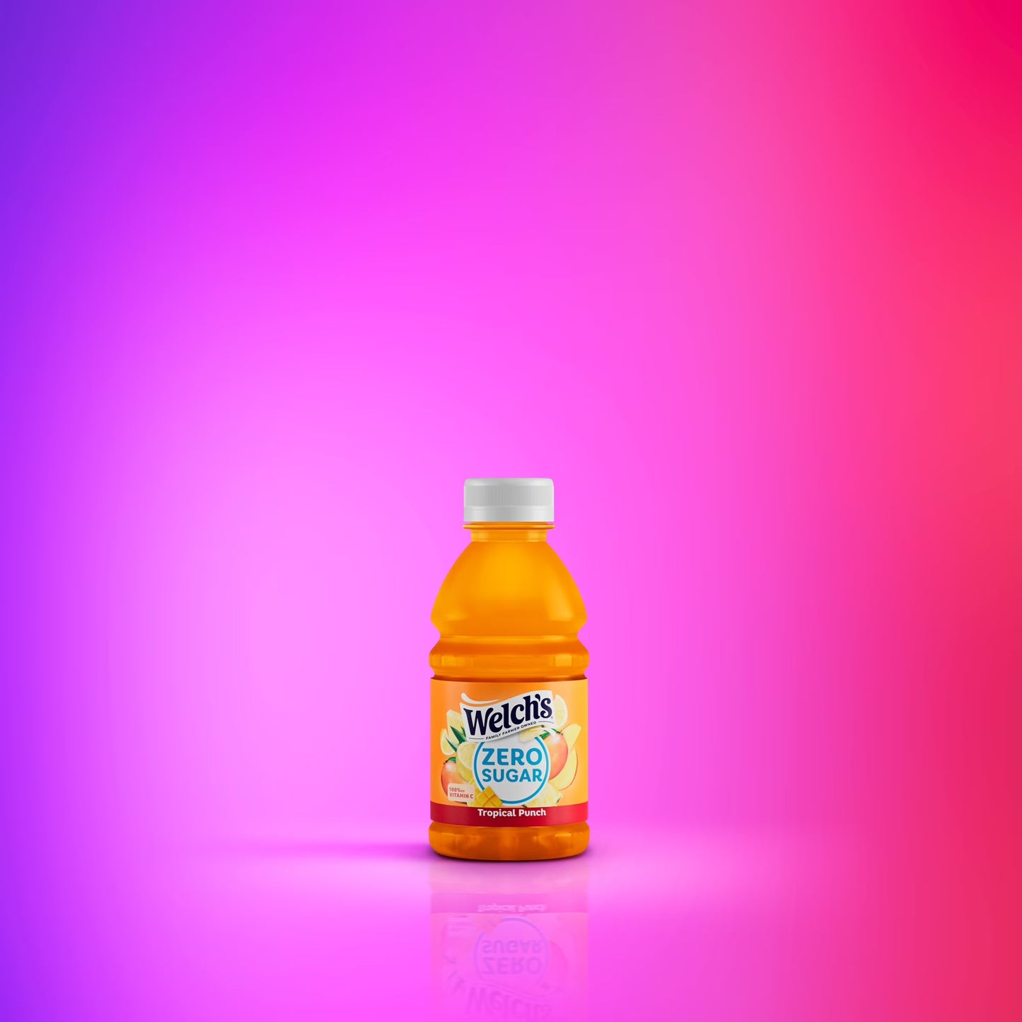 Welch's Tropical Punch Zero Sugar Drink, 10 fl oz Bottle