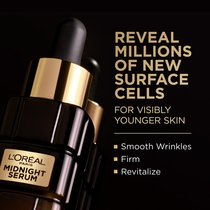 L'Oreal Paris Age Perfect Cell Renewal Midnight Serum, Anti-Aging Complex, 1 fl oz