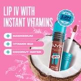 NYX Professional Makeup Lip IV Hydrating Lip Oil & Stain with Coconut Water, Drippin Nude, 0.16 fl oz