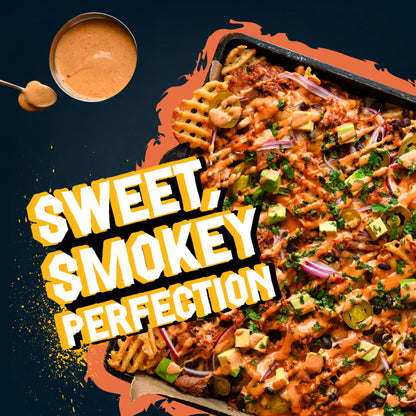 Guy Fieri Flavortown Smokin' Hickory Grilling Sauce, Sweet BBQ Glaze for Brisket Ribs and Pulled Pork, 15.5 oz