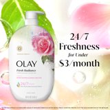Olay Fresh Radiance Body Wash, Rose Water & Sweet Nectar, with Vitamin B3, 35 fl oz