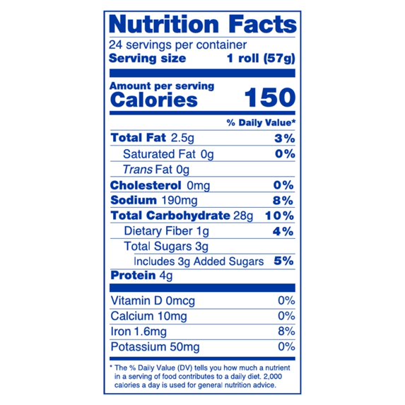 Rhodes Bake-N-Serv Frozen White Texas Rolls 48 oz Bag, 24 Large Dinner Rolls
