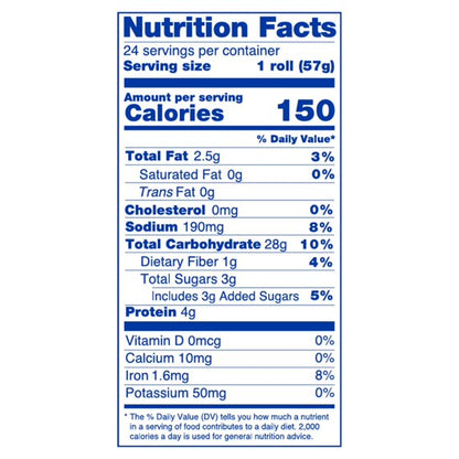Rhodes Bake-N-Serv Frozen White Texas Rolls 48 oz Bag, 24 Large Dinner Rolls