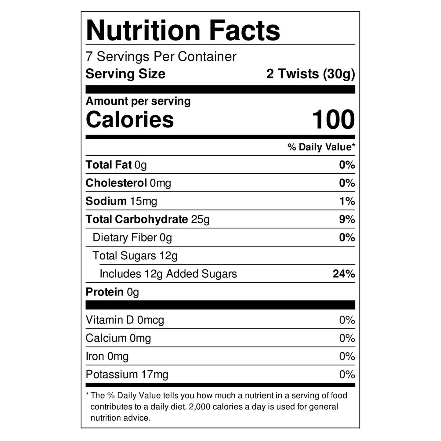 Red Vines Jumbo Twists, Original Red Candy, 8oz Bag