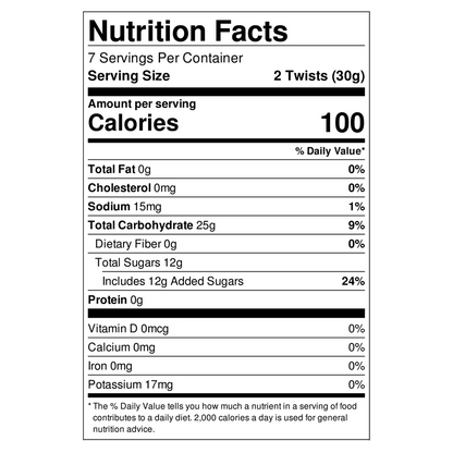 Red Vines Jumbo Twists, Original Red Candy, 8oz Bag