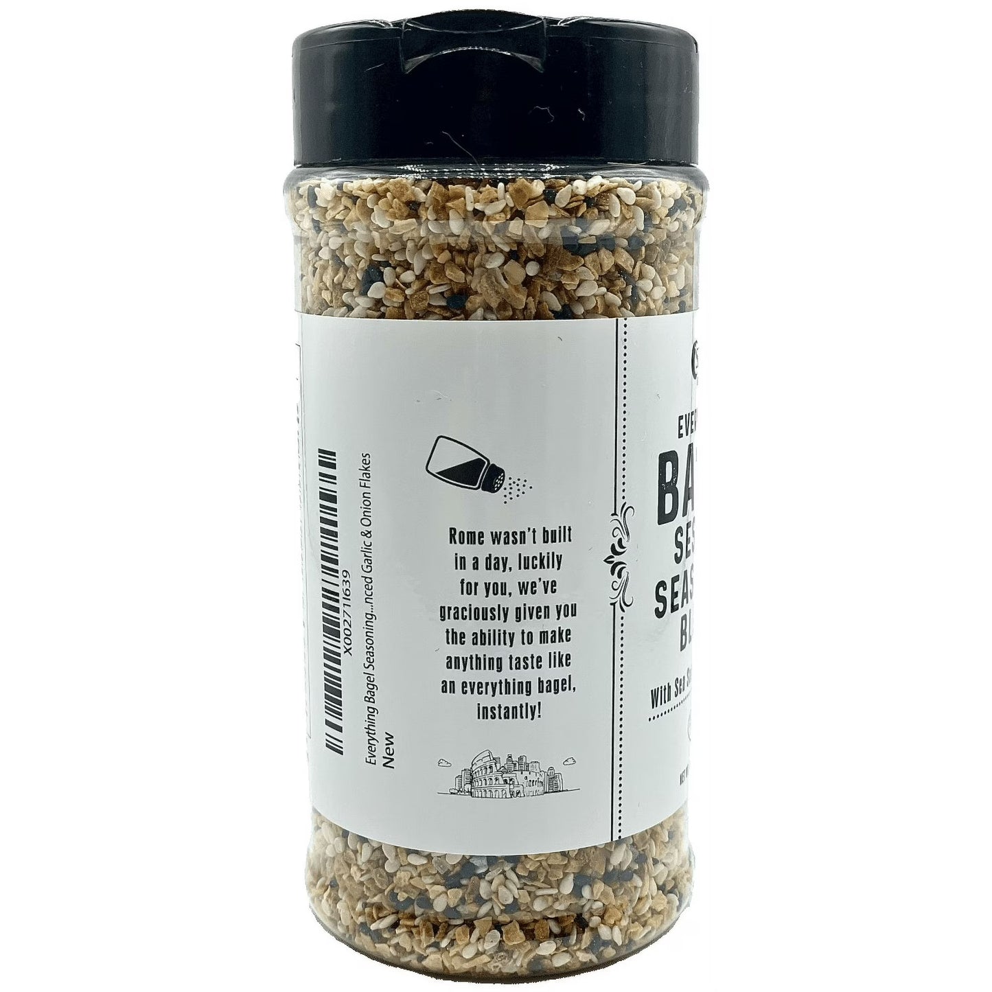 Everything Bagel Seasoning Blend by SPQR Seasonings Original XL 10 oz. Jar Delicious Blend of Sea Salt and Mixed Spices