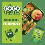 GoGo squeeZ No Sugar Added Apple Applesauce & Fruit Puree Pouches, 3.2 oz (4 Pack)