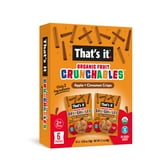 (2 pack) That's It. Crispy, Gluten-Free, Organic Apple + Cinnamon Crunchables, 6 Count