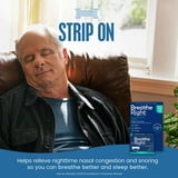 Breathe Right Extra Strength Nasal Strips, For Sensitive Skin, Clear, 72 ct.