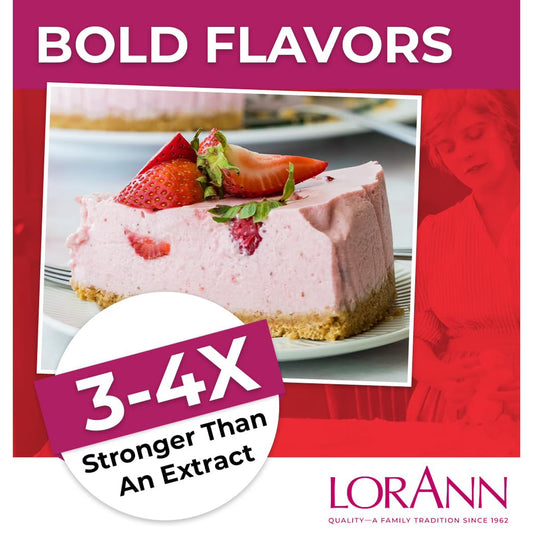 LorAnn Oils Super Strength Flavoring - Used For Candy Making, Flavoring Extracts, Baking, Hard Candy, and Flavor Oils, Strawberry, 1 fl dram