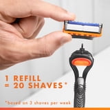 Gillette Fusion5 Razor Blade Refill ,Manual Razor Men , 8 count