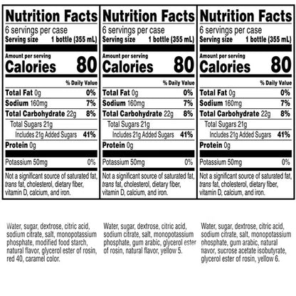 Gatorade Sports Drinks, Lemon Lime/Orange/Fruit Punch Variety Pack, 12 fl oz, 18 Count Bottles