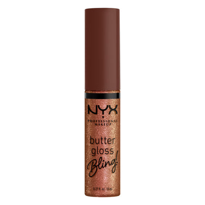 NYX Professional Makeup Butter Gloss Bling Non-sticky Lip Gloss, Hustla, 0.27 fl oz