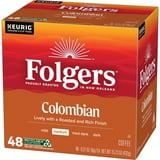 Folgers Colombian Coffee, Medium Roast, Keurig K Cup Pods, 48 count Box