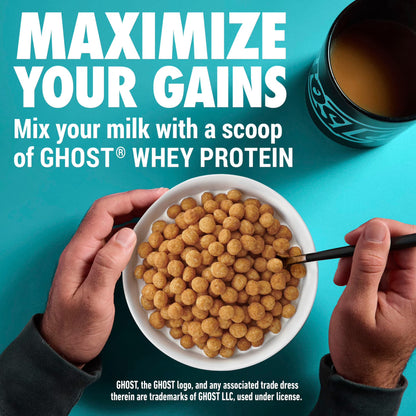 GHOST PROTEIN CEREAL, PEANUT BUTTER Flavor, 18G Protein, 10.8 oz
