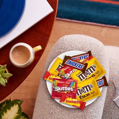 M&M's, Snickers, Skittles & Starburst Fun Size Candy, Sharing Size - 10.39 oz Bag