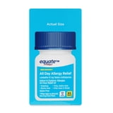 Equate Non-Drowsy All Day Allergy Relief Loratadine 10 mg Tablets Antihistamine, 120 Count (2x60 Count), Compare to ClaritinÂ 24 Hour Active Ingredient