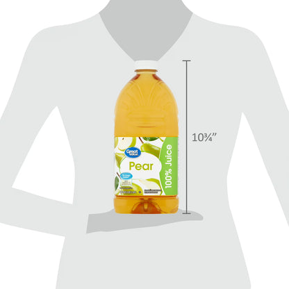 (3 pack) Great Value Pear 100% Juice, 64 fl oz (Shelf Stable)