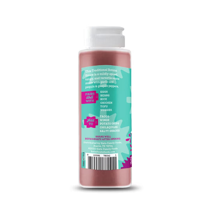 Siete Family Foods, Traditional Botana Sauce, 8.5 oz., Plastic Bottle