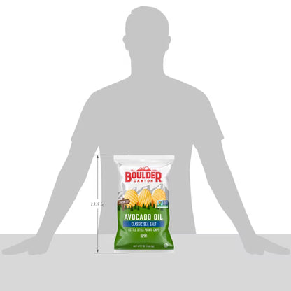 Boulder Canyon Avocado Oil, Sea Salt, Kettle Chips 7 oz bag