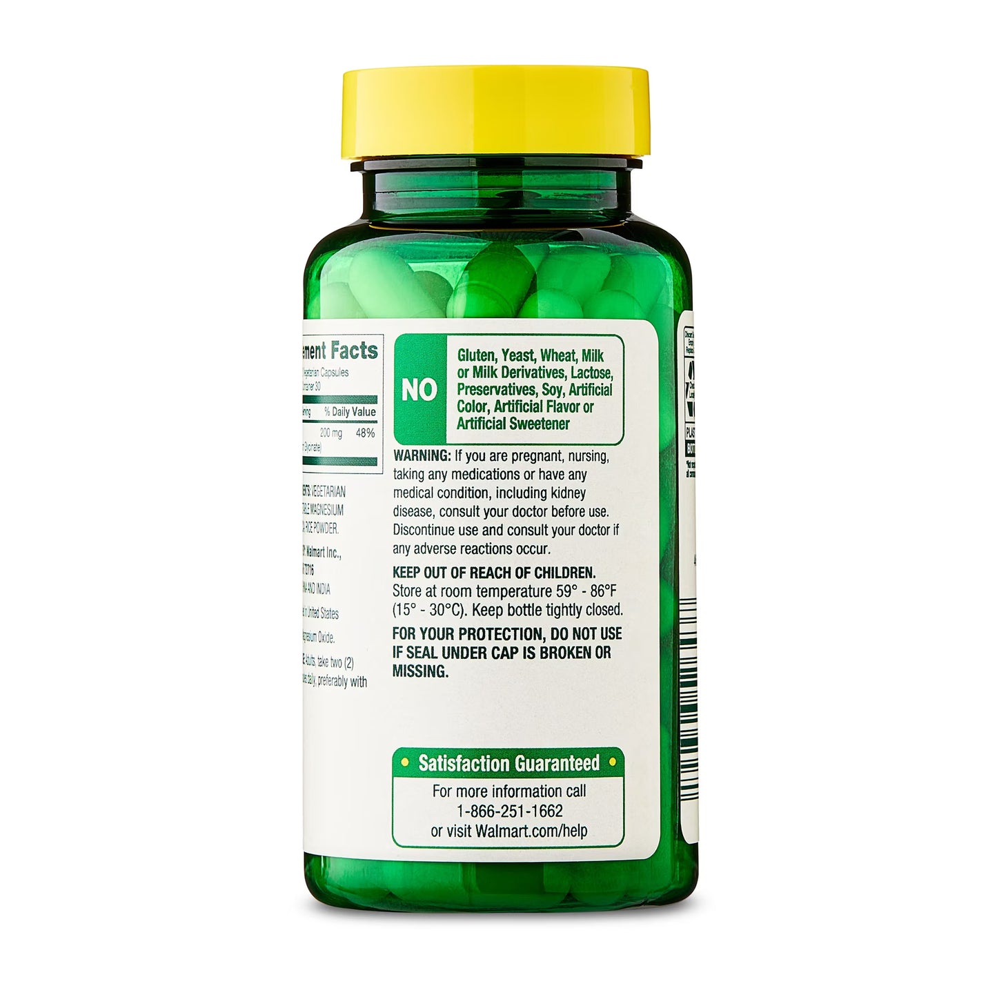 Spring Valley Magnesium Glycinate 200 mg Capsules, Supports Bone & Joint Health
