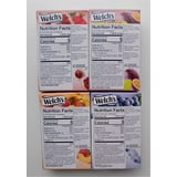 Variety Pack Welch's Singles to Go Flavored Drink Mix - Passion Fruit - Cherry Pomegranate - Strawberry Peach - Grape - Pack of 4, 6 Count (Pack of 4)
