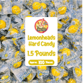 Lemonhead Candy - 1.5lb Bulk Bag (Approx. 100 Pieces), Individually Wrapped Original Lemon Hard Yellow Candies - The Perfect Candy For Parties, Movie Nights And Snacking