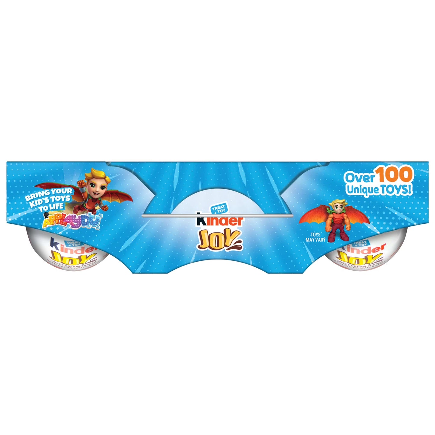 Kinder Joy Eggs, 6 Count, Treat Plus Toy, Sweet Creams and Chocolatey Wafers, Individually Wrapped, 4.2 oz