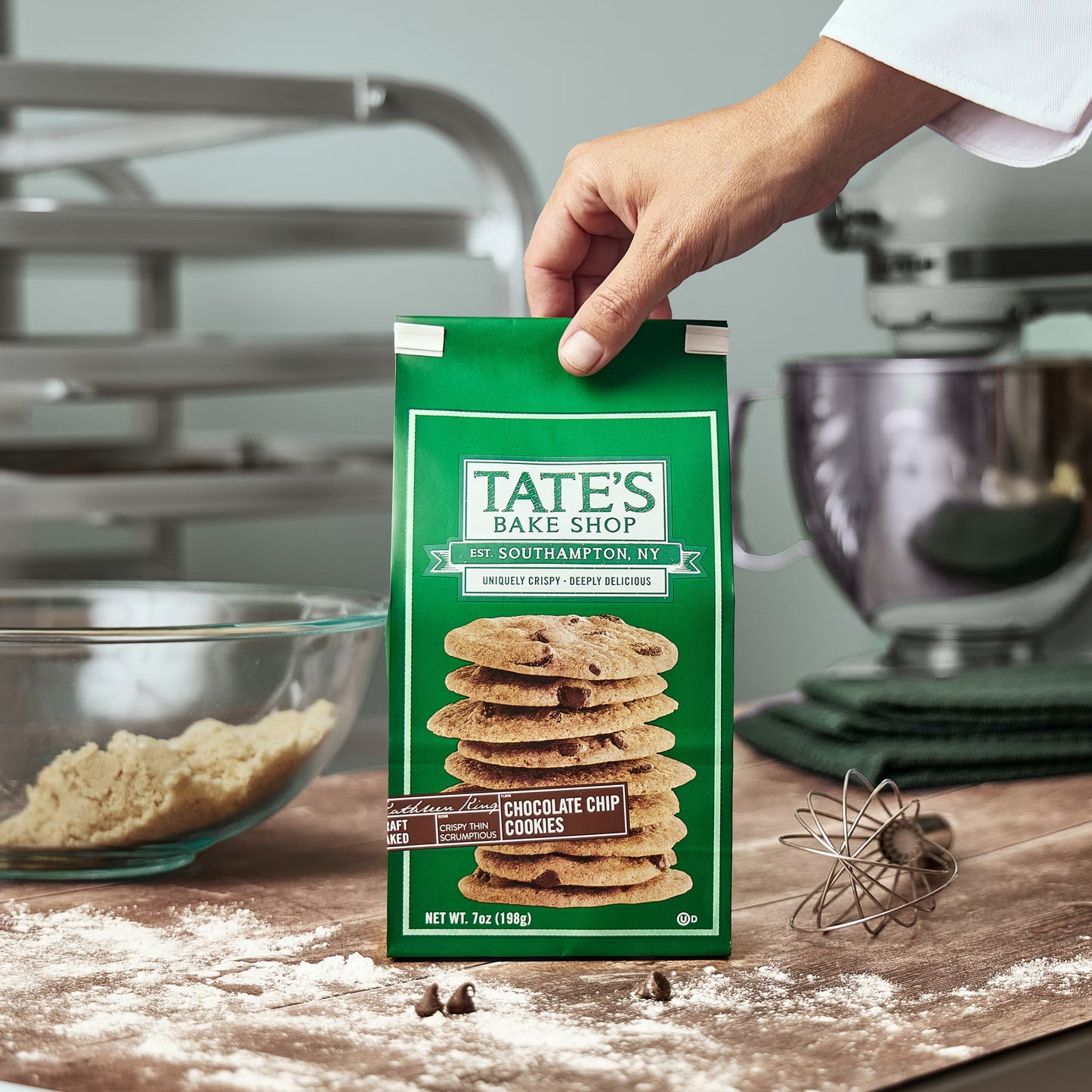 (3 pack) Tate's Bake Shop Chocolate Chip Cookies, 7 oz