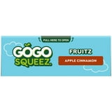 (2 pack) GoGo squeeZ No Sugar Added Apple Cinnamon Applesauce Pouches, 3.2 oz (4 Pack)